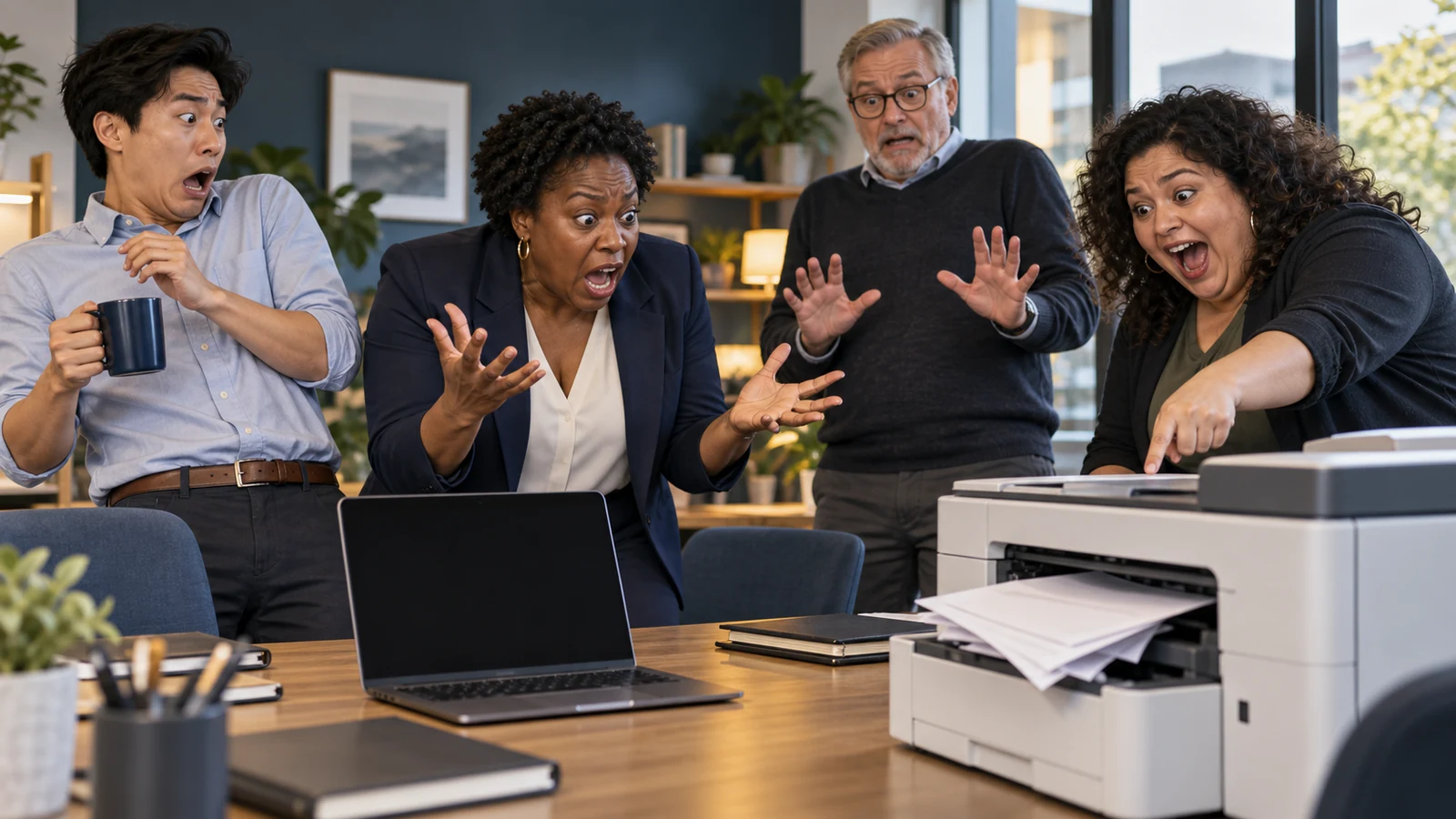 Editorial illustration for Six Warning Signs Your Office Has Outgrown Reactive IT Support